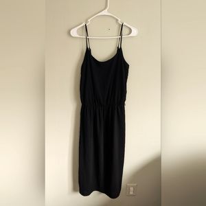 OLD Navy Tall Midi Black Dress Spaghetti Strap
